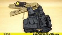 Galati Gear, Voodoo Tactical Tactical Vest, Shotgun Scabbards. Excellent. Lot of 3; 1-Black Tactical