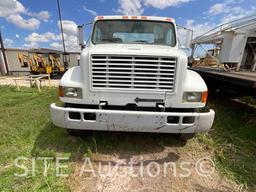 1998 InternationaL 4900 S/A Flatbed Truck w/ Ramps