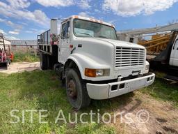 1998 InternationaL 4900 S/A Flatbed Truck w/ Ramps