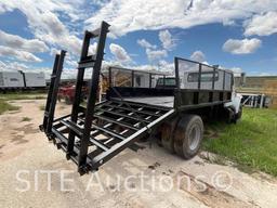 1998 InternationaL 4900 S/A Flatbed Truck w/ Ramps