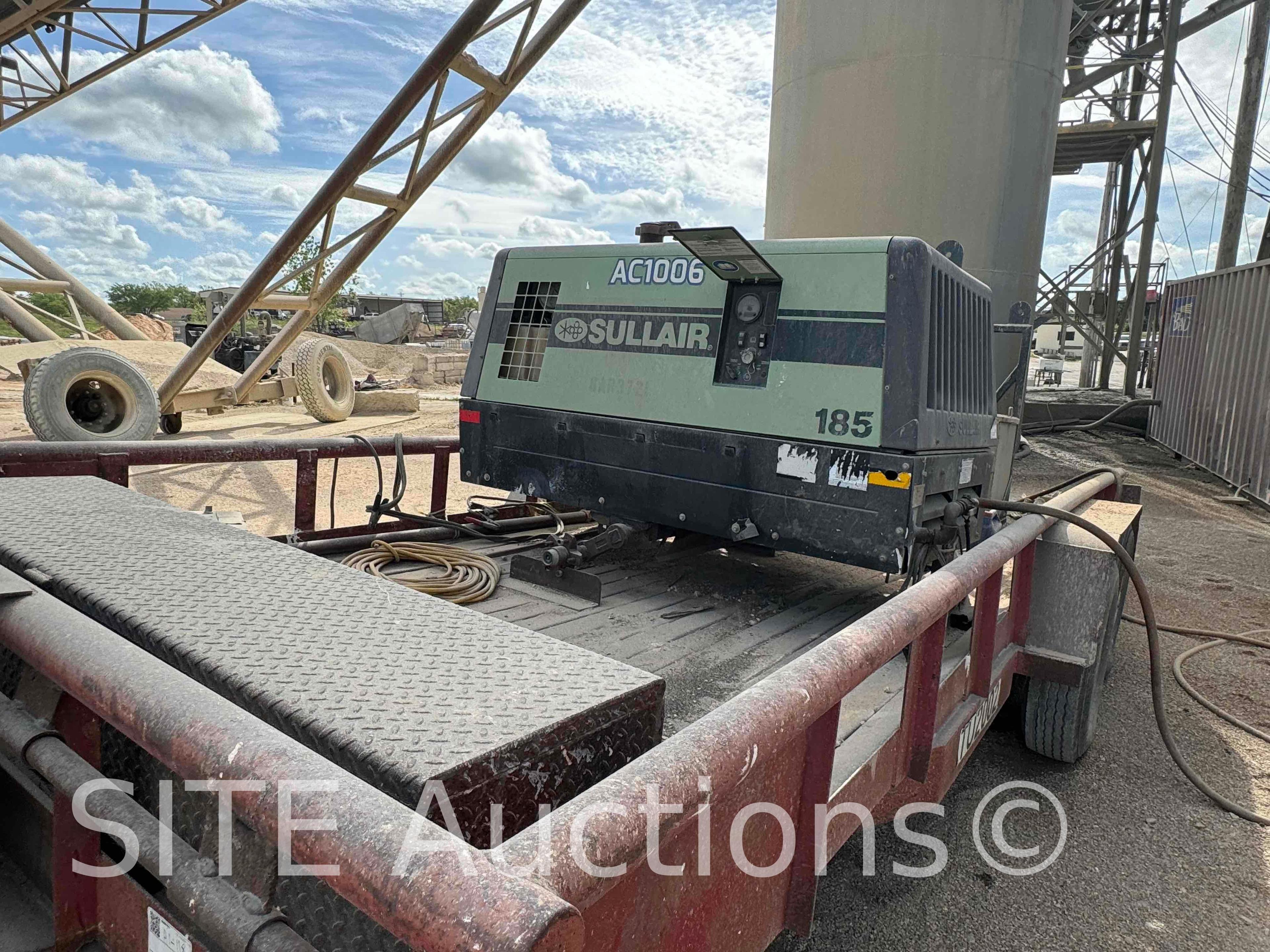 Sullair 185D Trailer Mounted Sand Blasting Unit