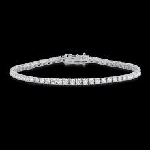 14K White Gold and 4.48ct Diamond Bracelet