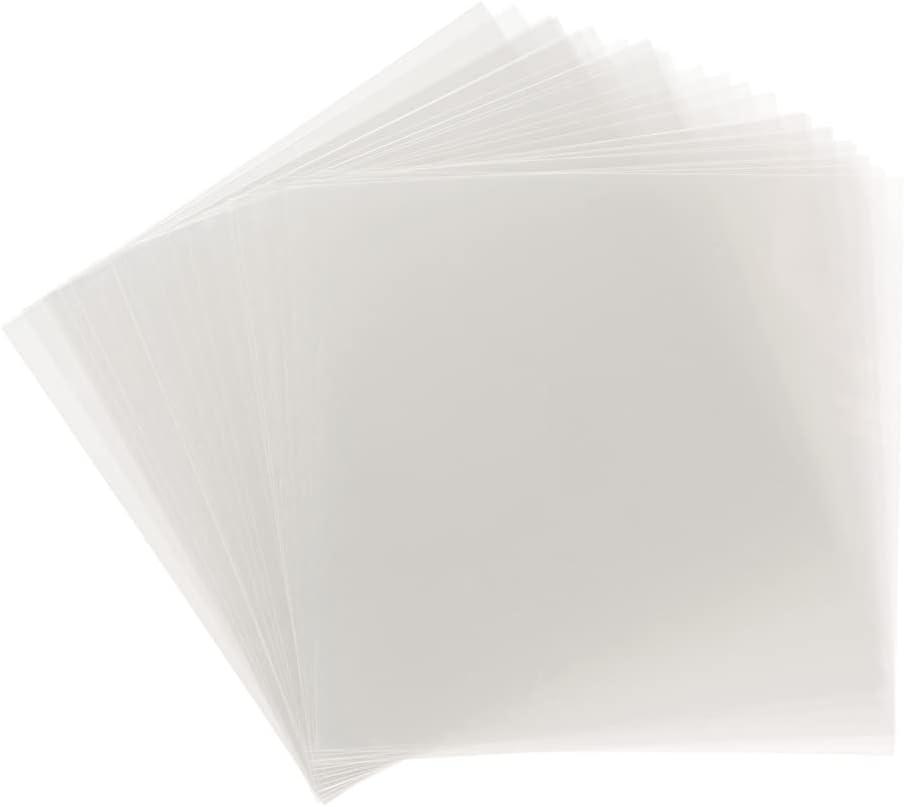50 Pack 12x12 .007 Clear Craft Plastic Sheets, Plastic Sheet .007", Retail $25.00