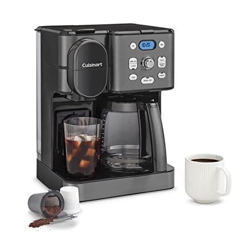 Cuisinart Ss-16BKS Coffee Center 2-in-1 Coffeemaker, Black Stainless, Retail $200.00