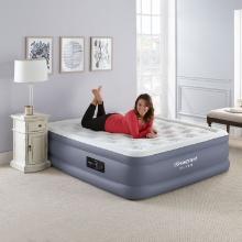 Beautyrest Sensalux 18" Inflatable Air Mattress with Built-in Pump, Queen, Retail $145.00