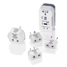 Travel Smart All-in-One Multiple Socket Adapter & Converter Set w/USB Port, White, Retail $50.00