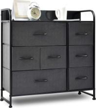 Drawer Dresser Organizer with 7 Drawers, Fabric Dresser Storage Tower, $59.98 MSRP