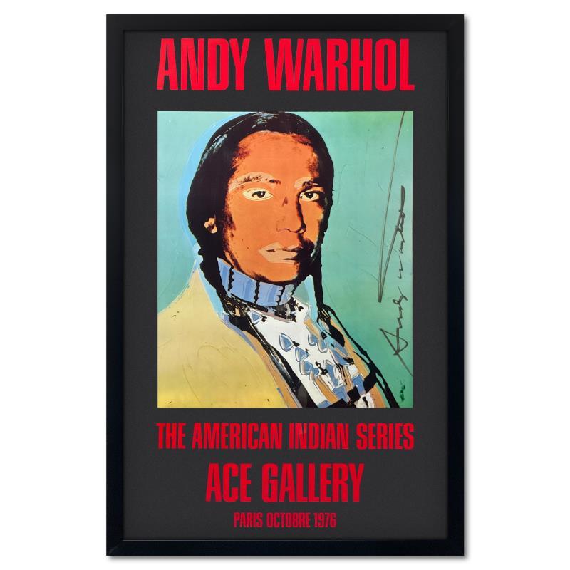 The American Indian Series (Black) by Warhol (1928-1987)