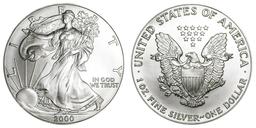 2000 American Silver Eagle .999 Fine Silver Dollar Coin