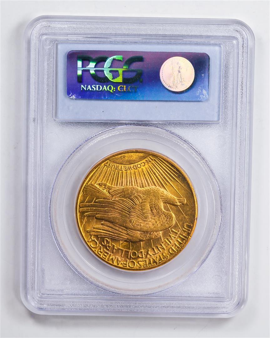 1927 $20 Double Eagle Gold Coin PCGS MS63