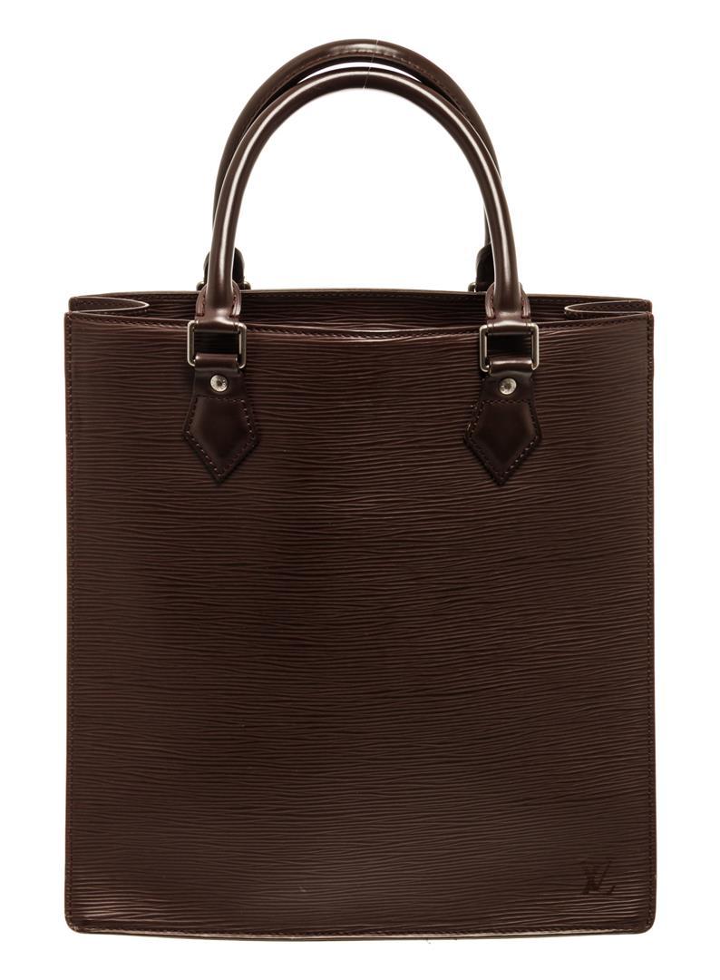 Louis Vuitton Brown Epi Leather Sac Plat PM Tote Bag