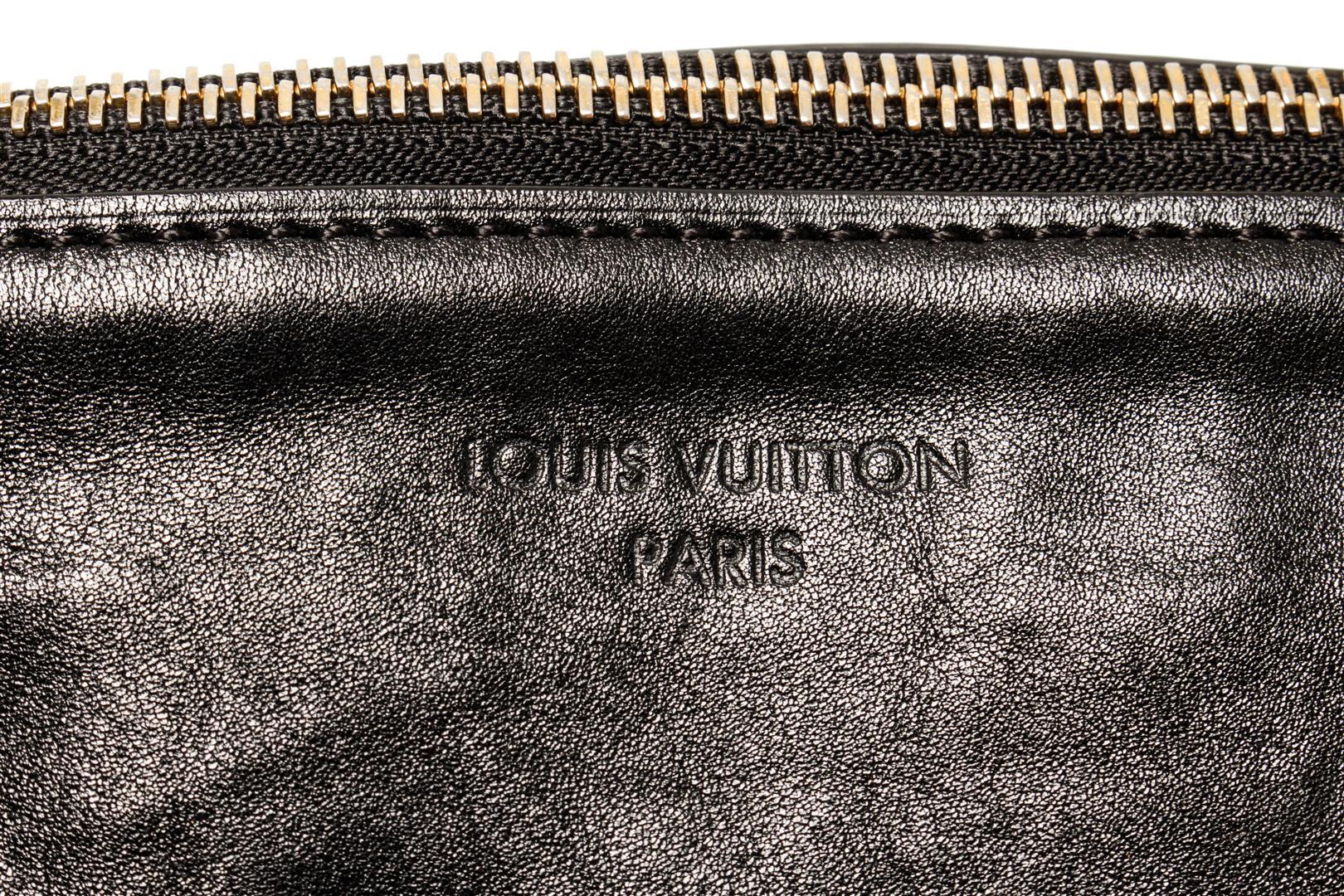 Louis Vuitton Black Leather Lockit Shoulder Bag