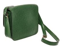 Louis Vuitton Green Epi Leather Cartouchiere Messenger Bag