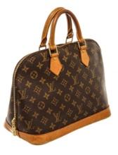 Louis Vuitton Brown Monogram Canvas Alma GM Satchel Bag