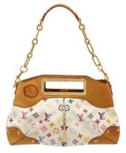 Louis Vuitton White Multicolor Monogram Judy MM Shoulder Bag