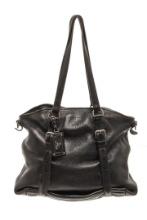 Prada Black Leather Shoulder Bag