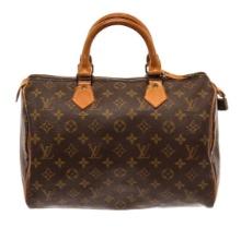 Louis Vuitton Brown Monogram Canvas Speedy 30cm Satchel Bag