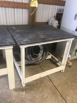 3013- 2 downdraft table w/ 1 blower system