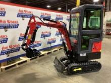 New Unused Miva Model VA13C Mini Excavator, 13.5 Hp Gas Engine, Manual Thumb, Auxiliary Hydraulics