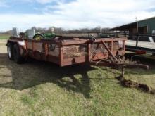 16" T/A BUMPERPULL UTILITY TRAILER, BILL OF SALE