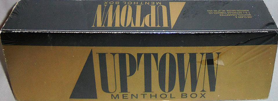 -Rare- Vintage -Uptown- Sealed Menthol Cigarette Carton w/10 Packs - NOS