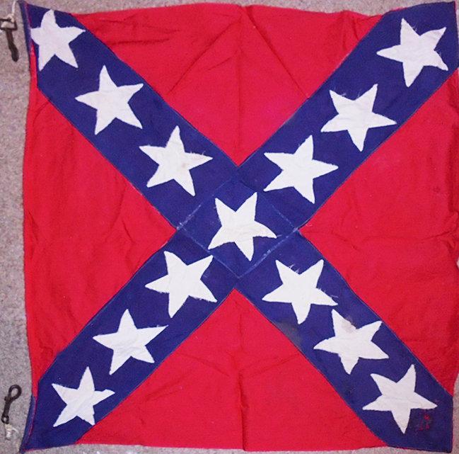 Antique Confederate Civil War Battle Flag