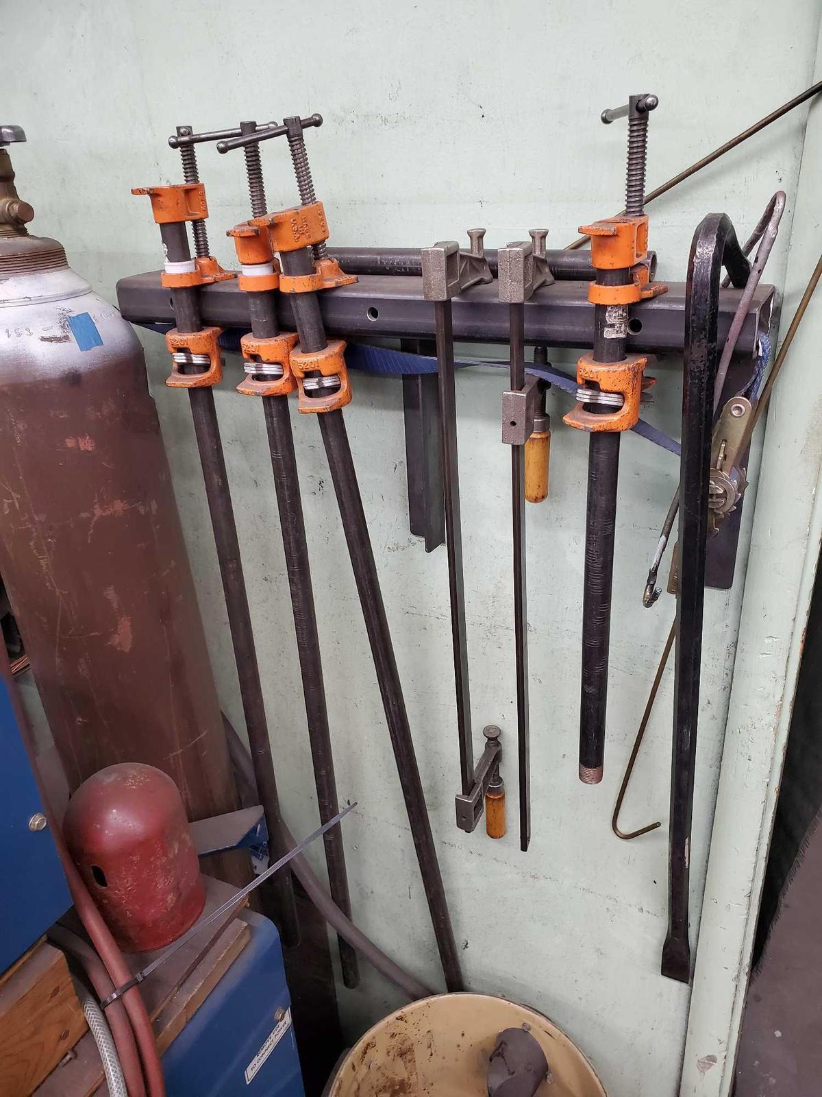 PONY CLAMPS, B&C CLAMPS AND PRY BAR