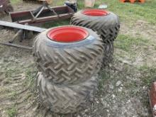 #4 Tires and Wheels for Skid Steer