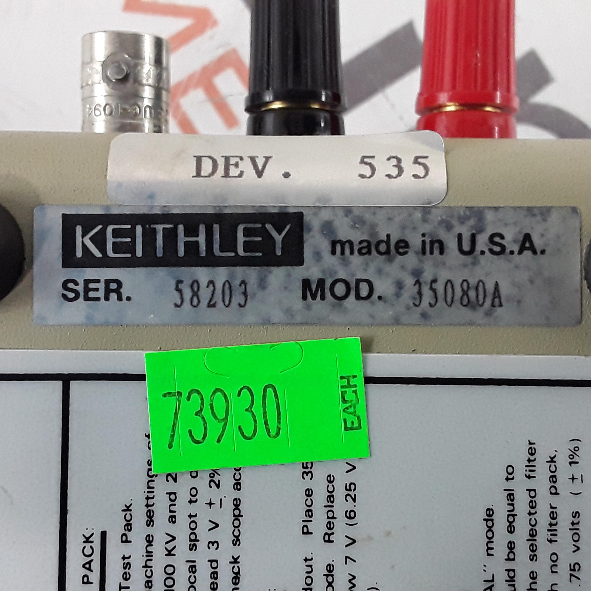 Keithley Instruments 35080A kVp Divider Xray Meter - 350064