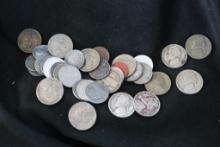 Large Quantity Of War Times Steel Coins