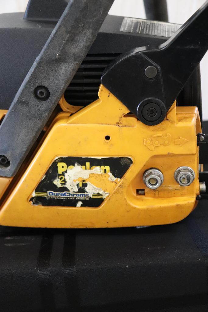 Poulan 210 Gas Powered Chainsaw with Case