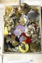 Quantity of Costume Jewelry to include pins, earrings, etc.