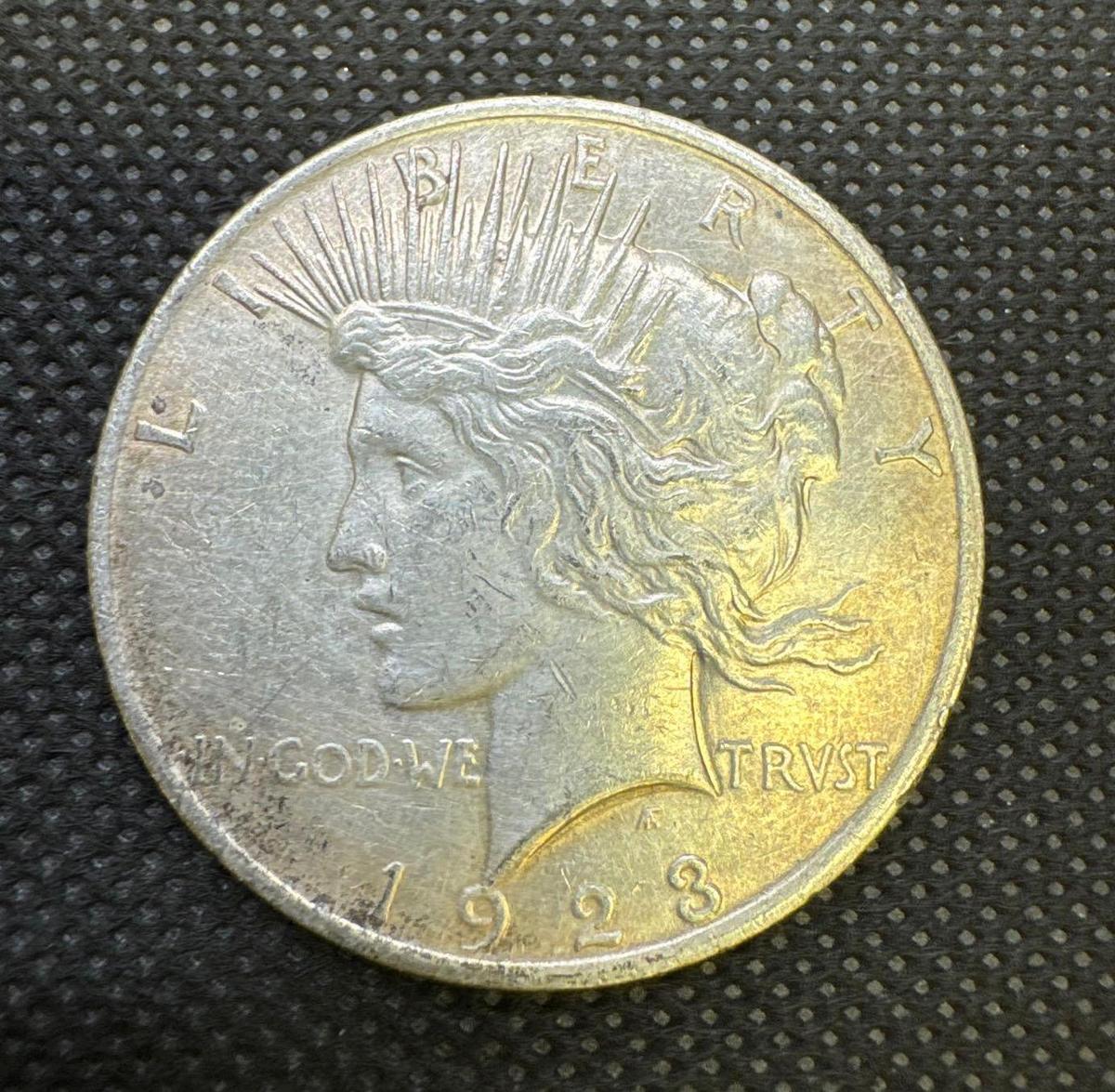 1923 Silver Peace Dollar 90% Silver Coin 0.94 Oz