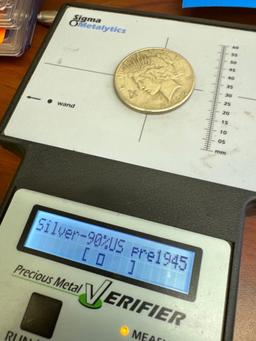 2x 1922 D/S Silver Peace Dollars 90% Silver Coins 1.88 Oz