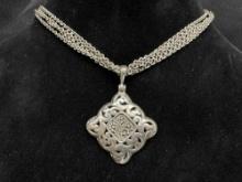 925 Lois Hill Sterling Silver Indonesia Necklace 46g Total