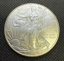 2008 American Eagle Walking Liberty 1 Troy Oz .999 Fine Silver Bullion Coin