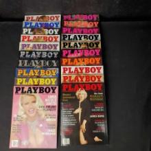 Box of approx. 20 Playboy adult entertainment magazines 1997-2004