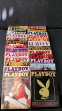 crate of approx. 25 Playboy adult entertainment magazines 1982-1984