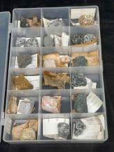 Box of Assorted Mineral Specimens Barkerilite, Monzonite, Dacite more