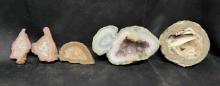 5 Assorted Geode Halves Specimens