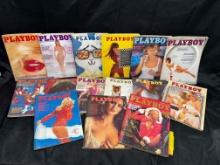 15 Vintage 1960s-1970s Playboy Magazines Centerfolds