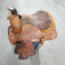 16in 900 western horse saddle brown leather