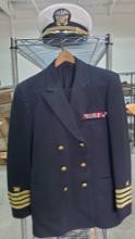 Mens patriot US Navy uniform Jacket Berkshire-Flex hat slacks belt