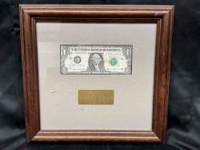 Framed Dollar Bill