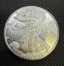 1 Troy Oz .999 Fine Silver Walking Liberty Bullion Coin
