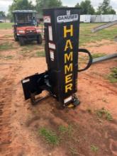 skid steer Danuser Hammer SM40 post driver