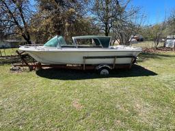 1962 Aristo craft 19ft v hull boat