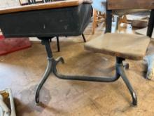 vintage school desk