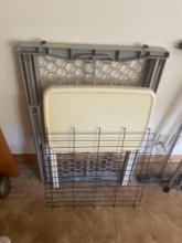 tv tray; metal rack; safety gate