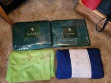 Ralph Lauren sheets and pillow/blanket